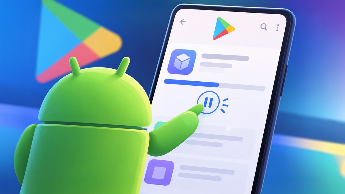 Deixe para depois: Play Store testa botão para pausar download de apps no Android