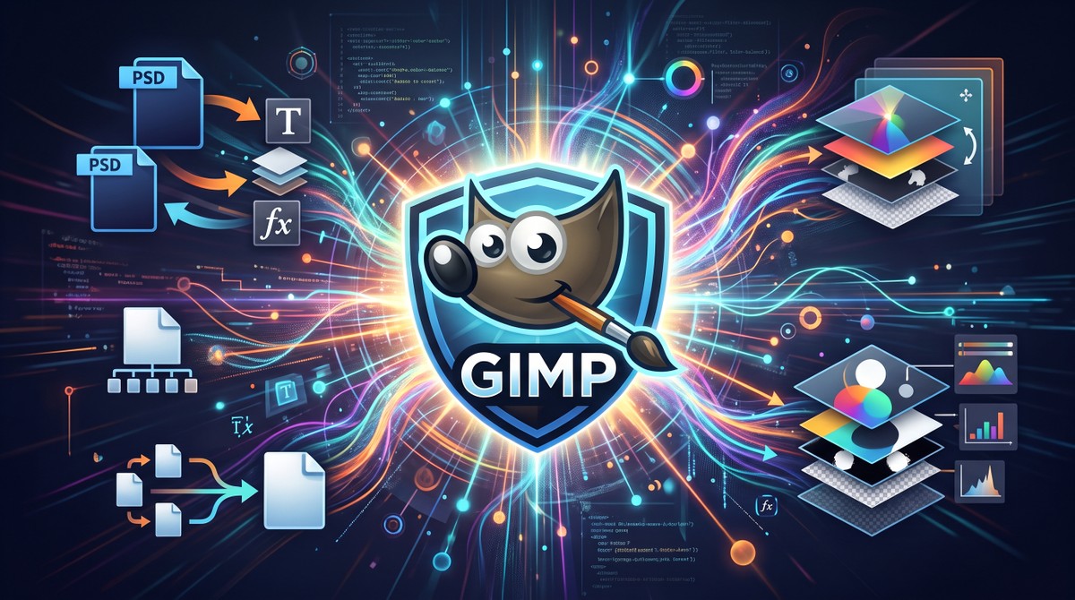 GIMP abandona formato XCF e ganha edição não destrutiva para encarar o Photoshop