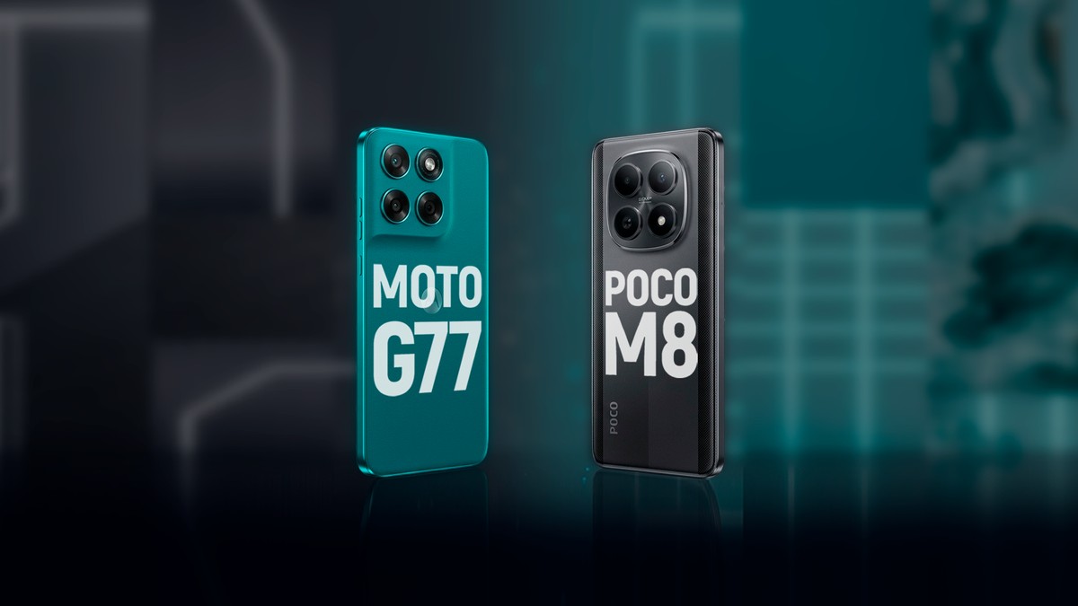 POCO M8 vs Moto G77: disputa acirrada pelo melhor custo-benefício | Comparativo