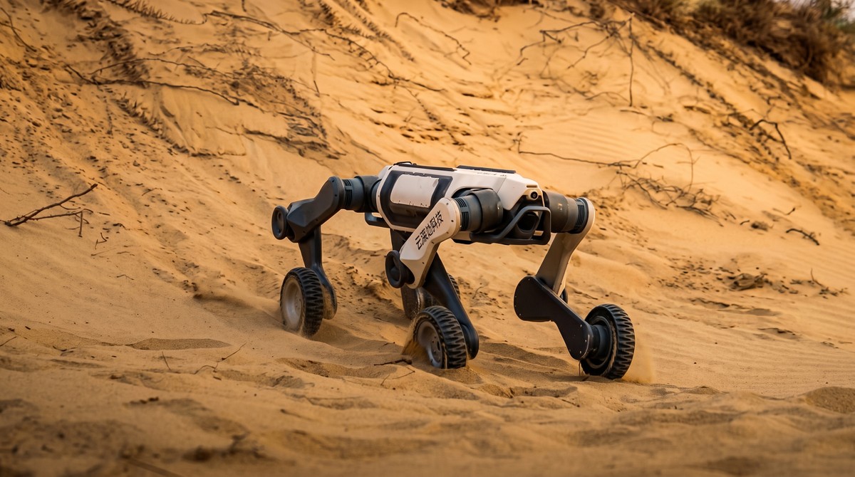 Cão-robô da DEEP Robotics observa migração de antílopes no Tibete sem afugentar o bando