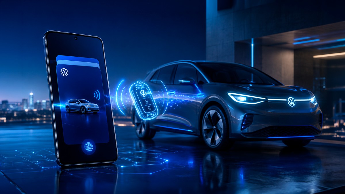 Samsung Wallet ganha suporte à chave digital para carros elétricos da Volkswagen