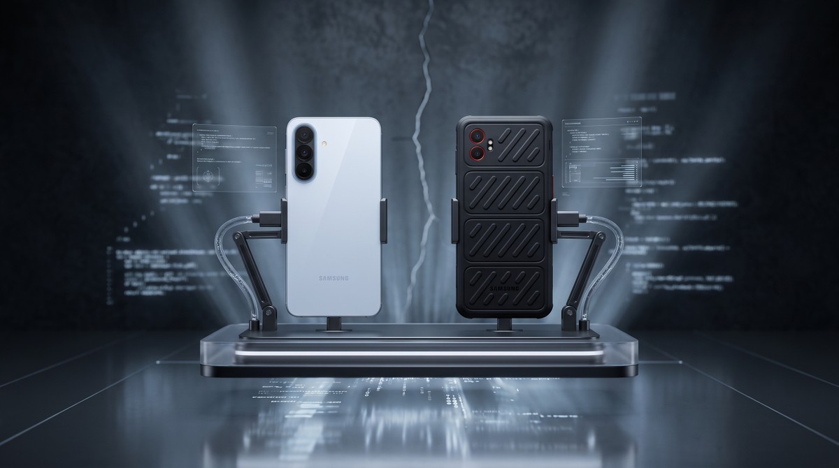 Galaxy A58 em testes: sucessor do A57 vaza ao lado de novo celular "indestrutível"