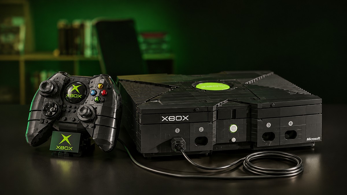 XBOX lança conjunto estilo LEGO que te permite montar o console original e o controle