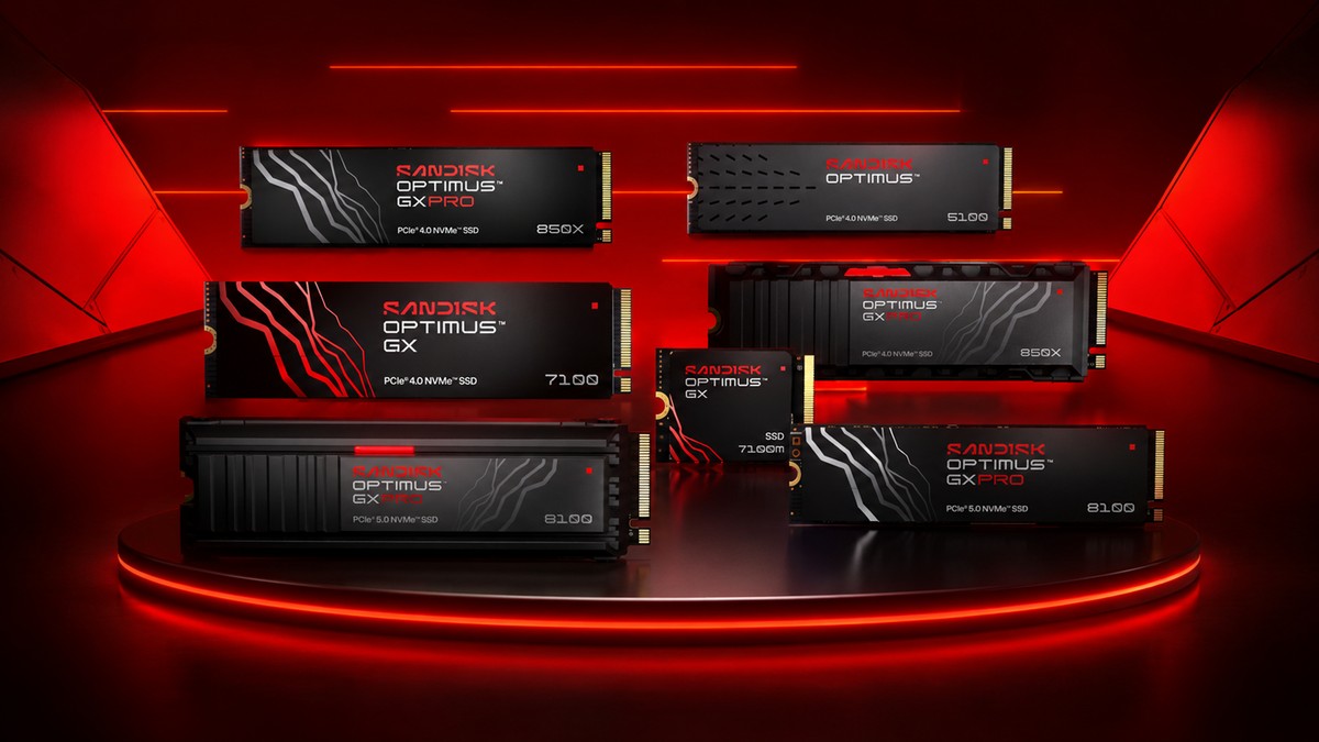 Sandisk Optimus chega ao Brasil com foco em alto desempenho e preços surpreendentes