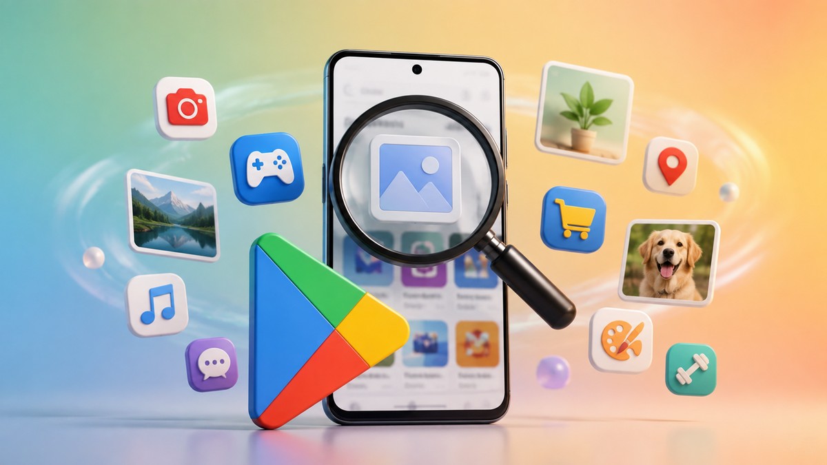 Google Play Store está trabalhando em um jeito de pesquisar apps usando imagens