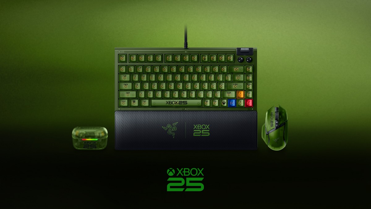 Razer lança coleção de periféricos para celebrar os 25 anos de XBOX
