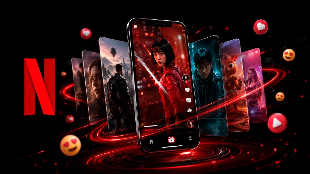 Netflix lança Clip com vídeos verticais para competir com o TikTok