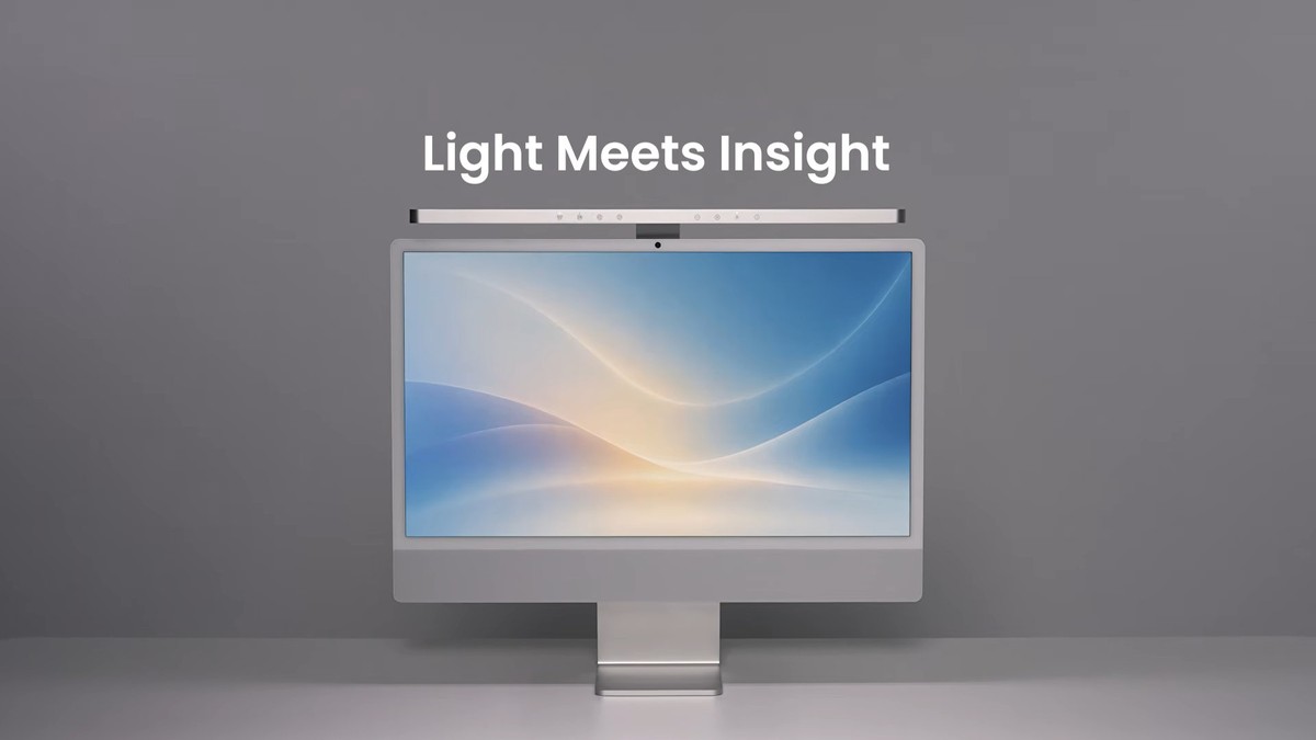 Mesa iluminada: BenQ lança iScreenBar para iMac com luz dinâmica e design premium