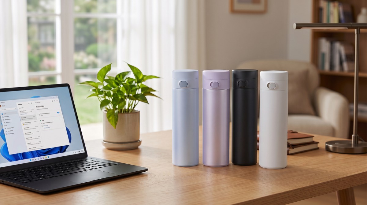 Xiaomi lança garrafa térmica que abre com uma mão e mantém bebida gelada por 6 horas