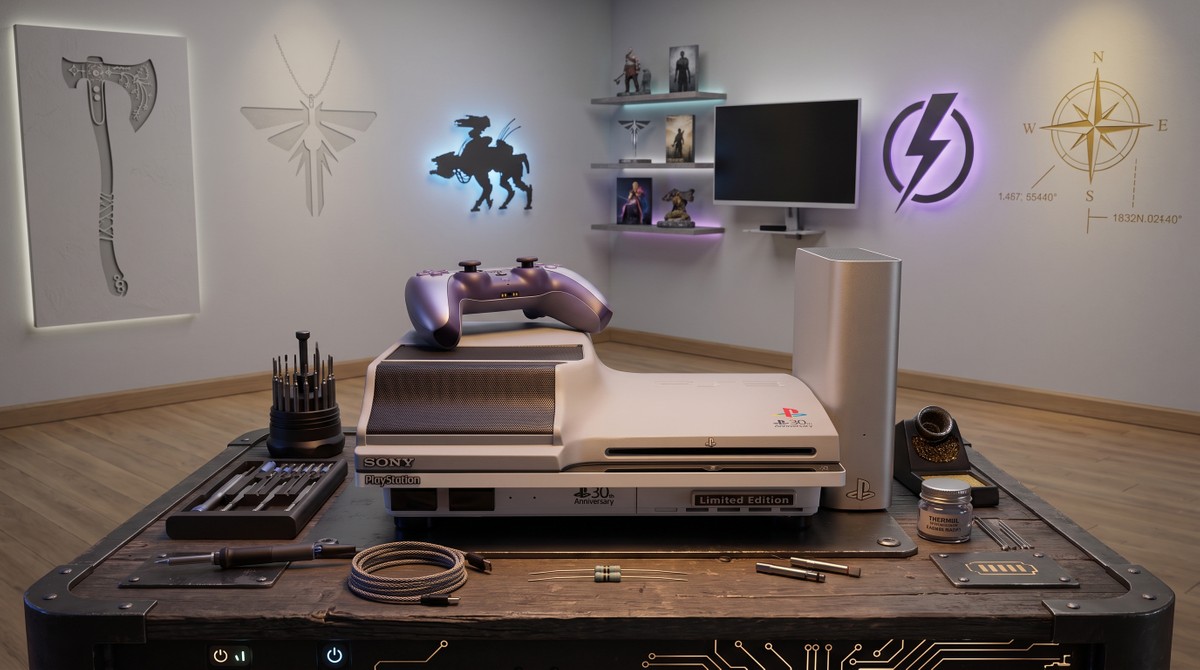 PS3 "Pro" em impressão 3D: refrigeração extrema garante overclock insano e salto de FPS