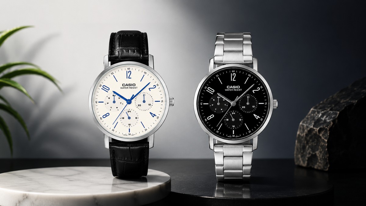 Casio lança novos relógios baratinhos MTP-VT06 com opções em aço e couro