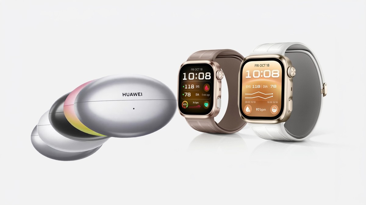 Huawei mostra Watch D3 e FreeBuds Neo antes de evento da próxima semana