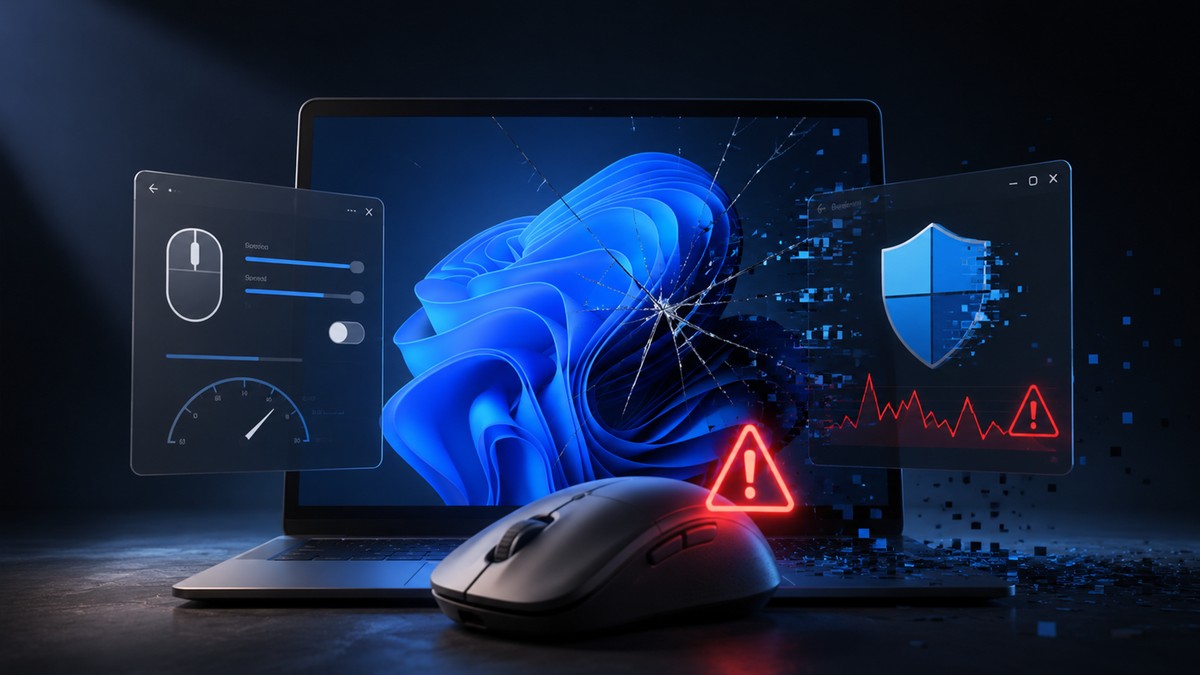 Windows 11: nova atualização quebra configurações do mouse e deixa o Microsoft Defender maluco
