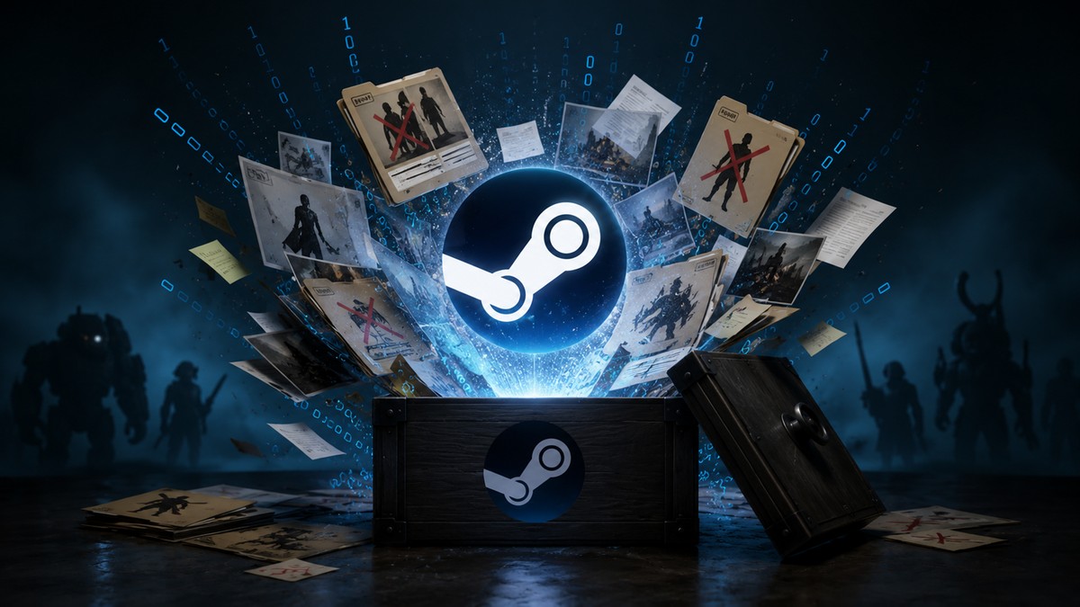 Vazamento massivo do Steam mostra jogos descartados e segredos importantes