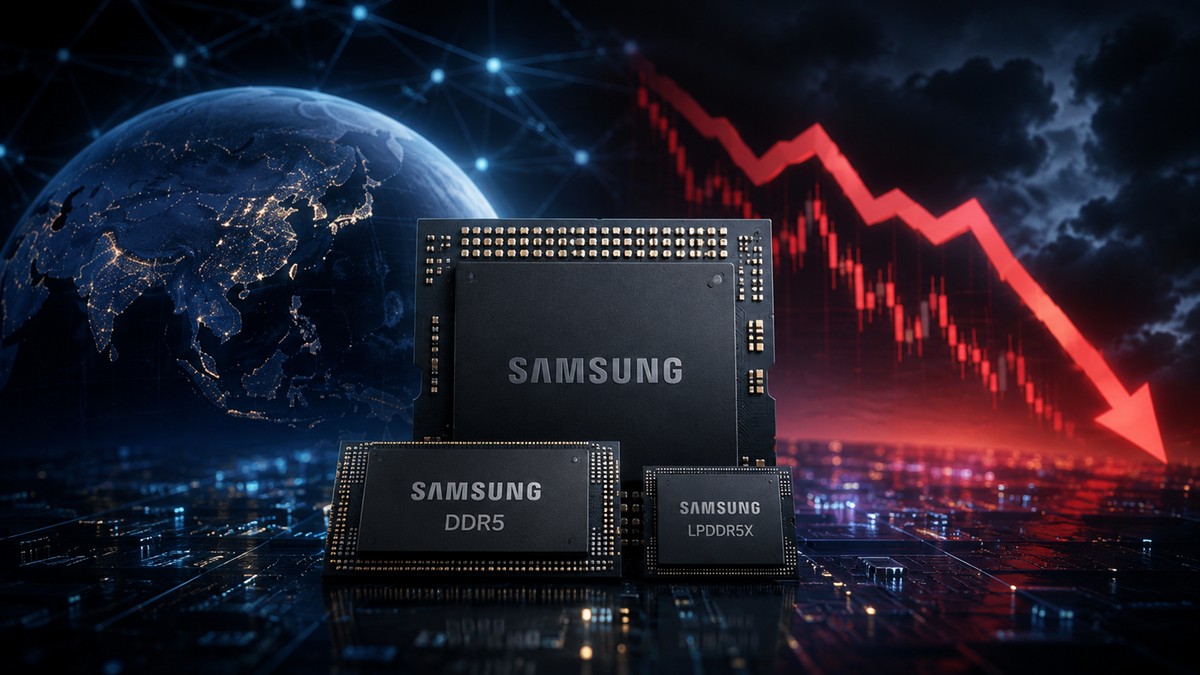 Samsung já vendeu cerca de 70% de sua produção de memórias até 2031 e desespero da crise aumenta