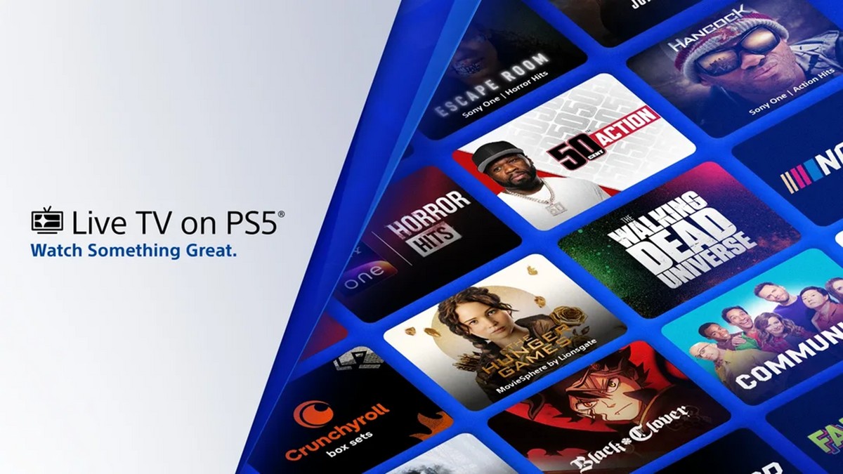PS5 recebe canais de TV com programação ao vivo