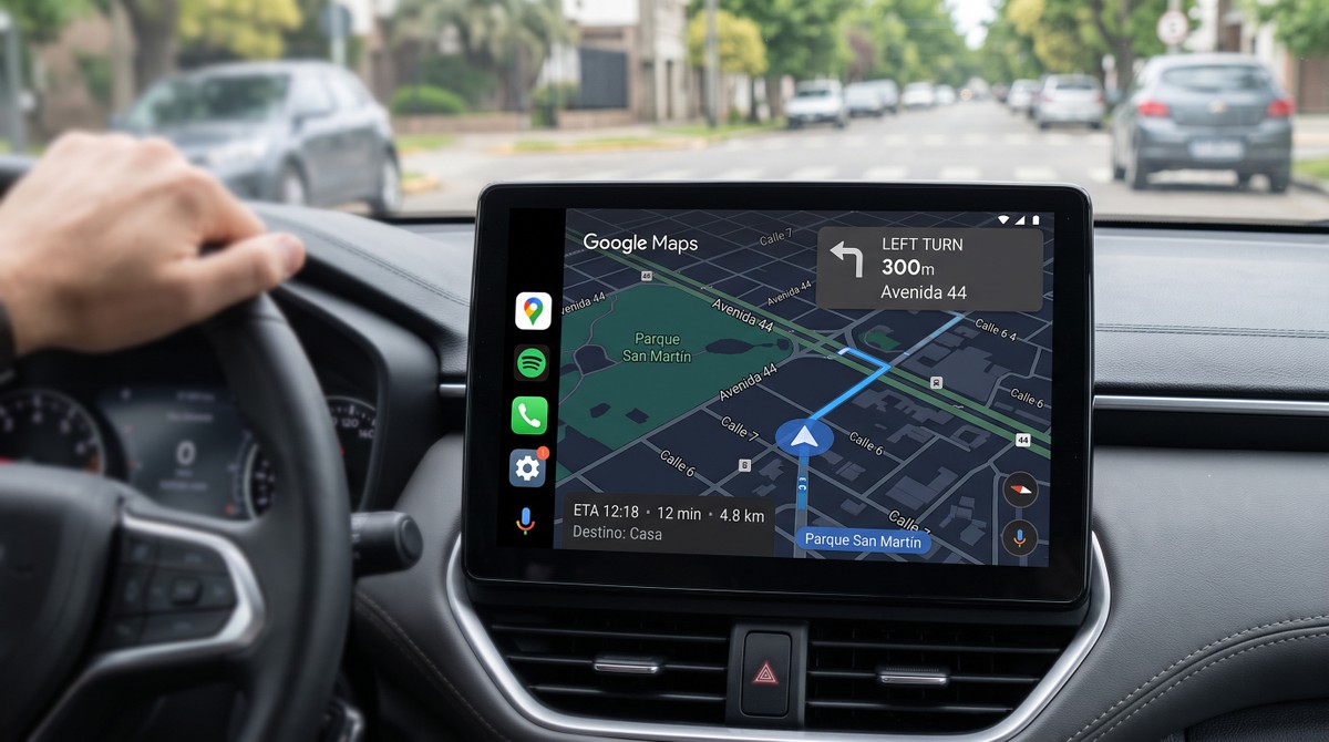 Android Auto: nova versão beta do Google Maps revela design renovado com visual mais escuro