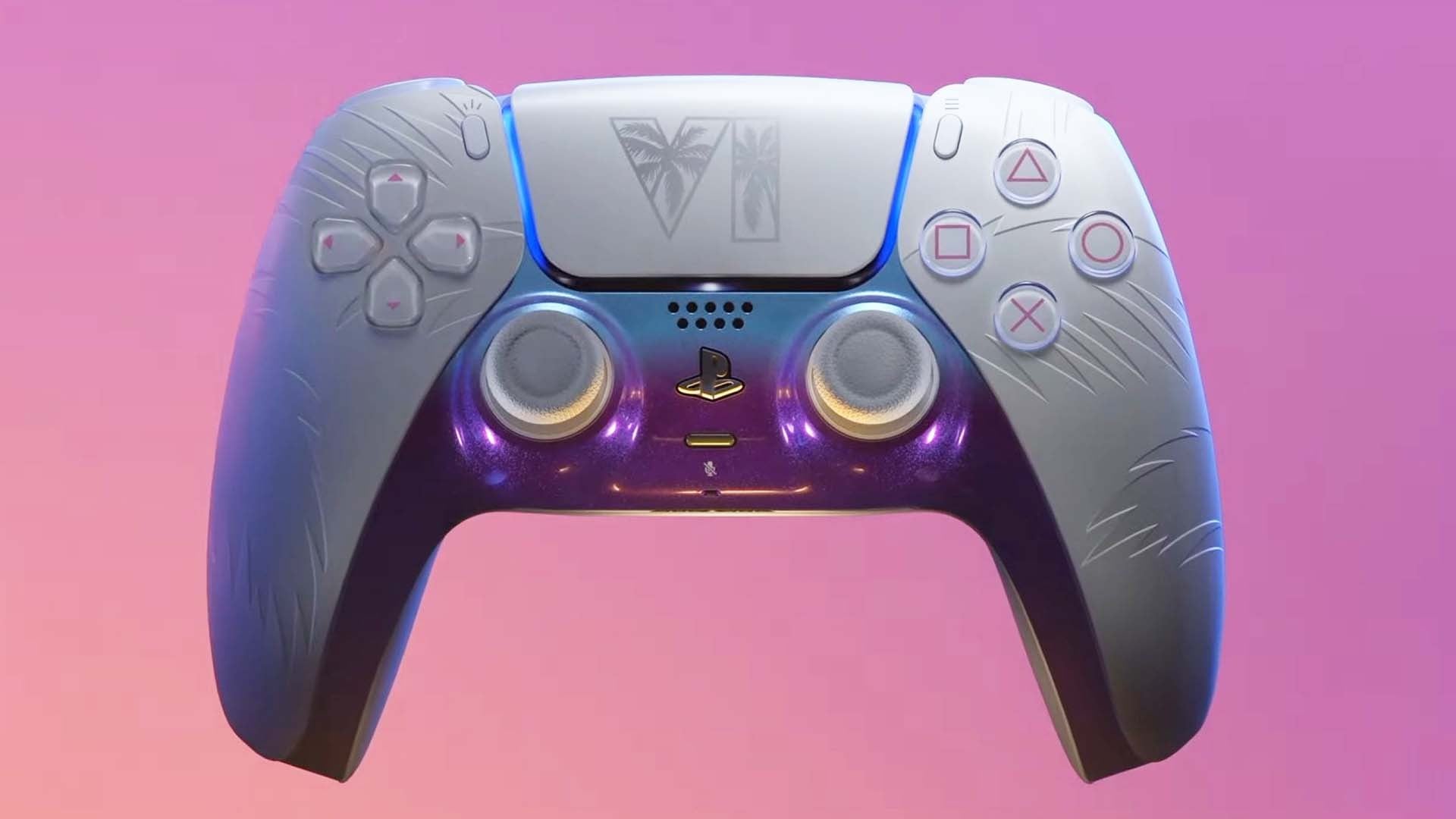 Imagem ilustrativa sobre DualSense do PS5 chega em versão temática GTA 6, com edição limitada inspirada em Vice City