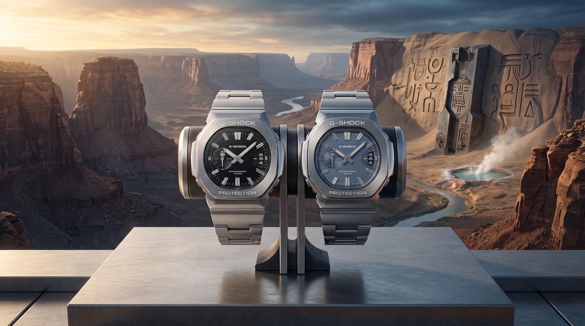 Casio lança relógios G-Shock 2500 totalmente em metal com ponteiros magnéticos