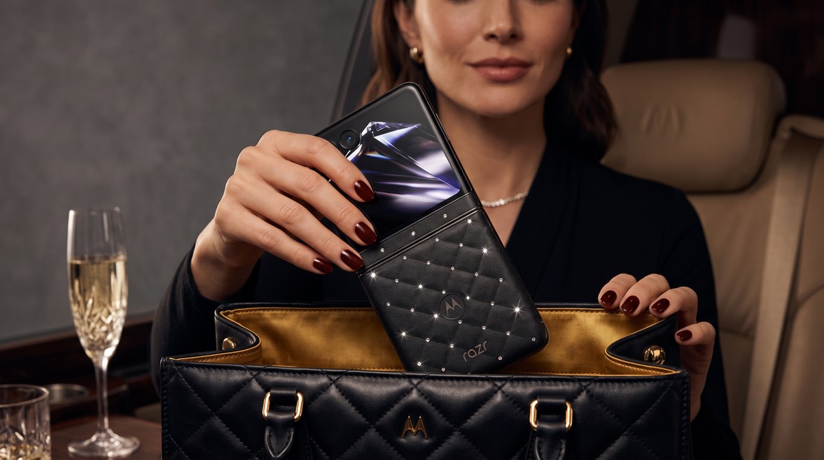 Motorola: Razr 70 ganha edição de luxo com 35 cristais Swarovski