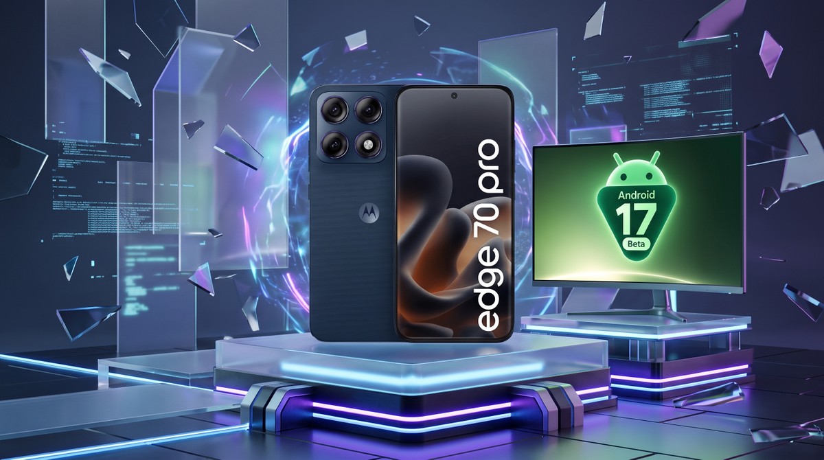 Motorola Edge 70 Pro ganha Android 17 Beta com animações mais fluidas e visual renovado