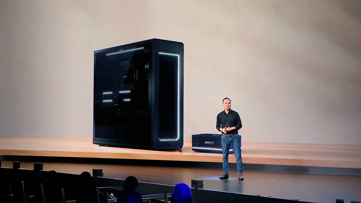 AMD revela Threadripper Halo Station para profissionais com CPU de 96 núcleos e 2 GPUs para IA