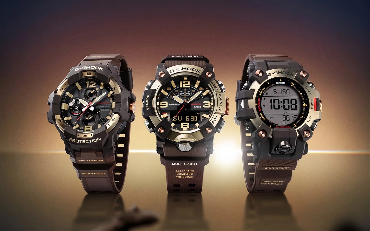 Casio amplia disponibilidade de novos relógios da linha 'Horizon Gold' na coleção Master of G
