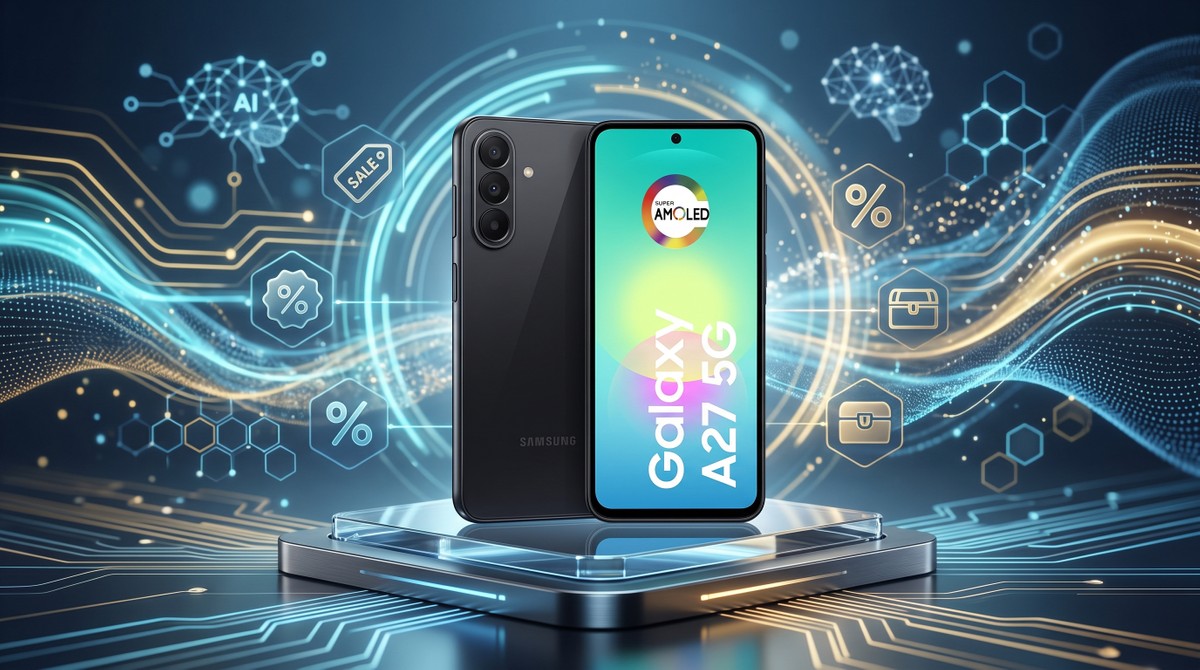 Galaxy A27 em oferta: celular da Samsung com Snapdragon e IA cai para menos de R$ 1.500