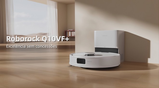 Roborock Q10 VF+ entra em oferta exclusiva de até 20% OFF no 9.9 da Shopee