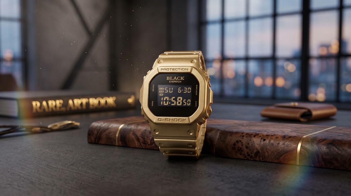 Casio anuncia relógio G-Shock exclusivo com tom dourado luxuoso e detalhe icônico