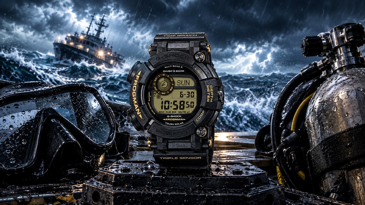 Para mergulho: Casio lança relógio tático G-Shock Frogman com sensor de profundidade