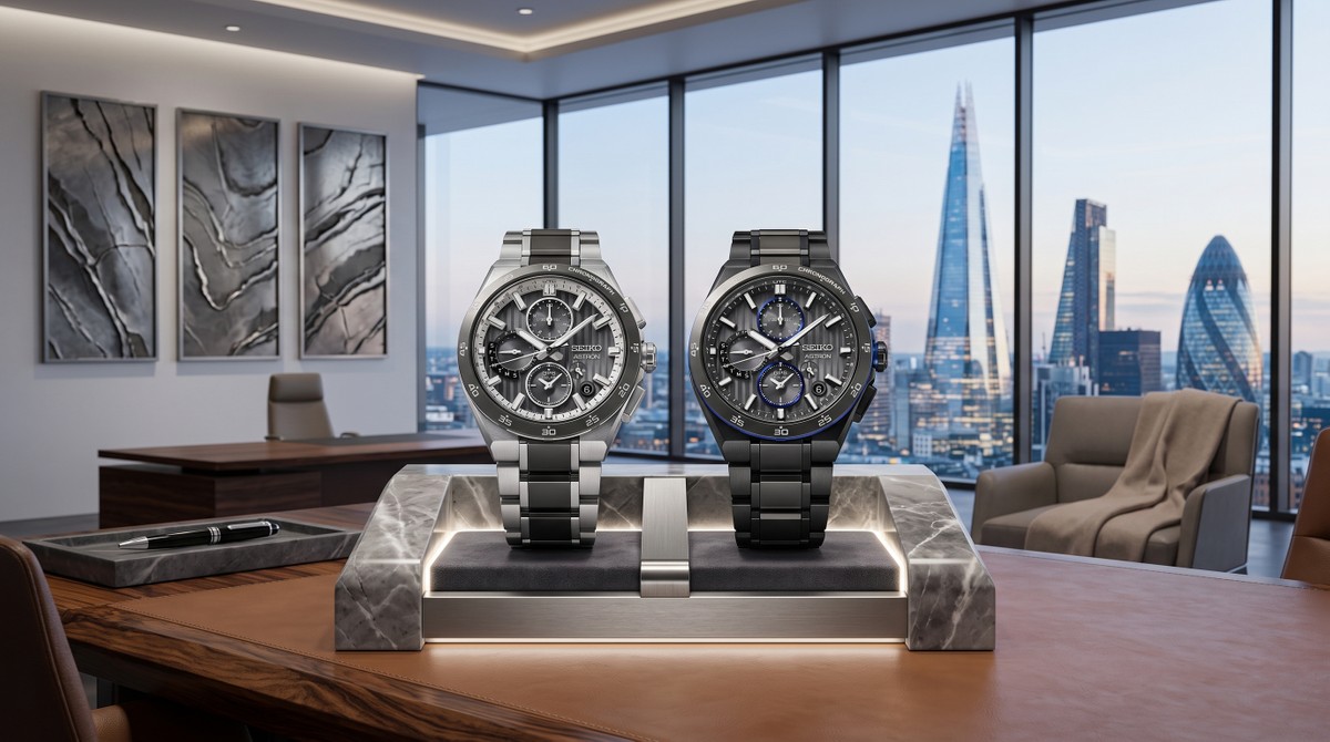 Cerâmica e titânio: Seiko lança relógios Astron com energia solar e calibração via satélite