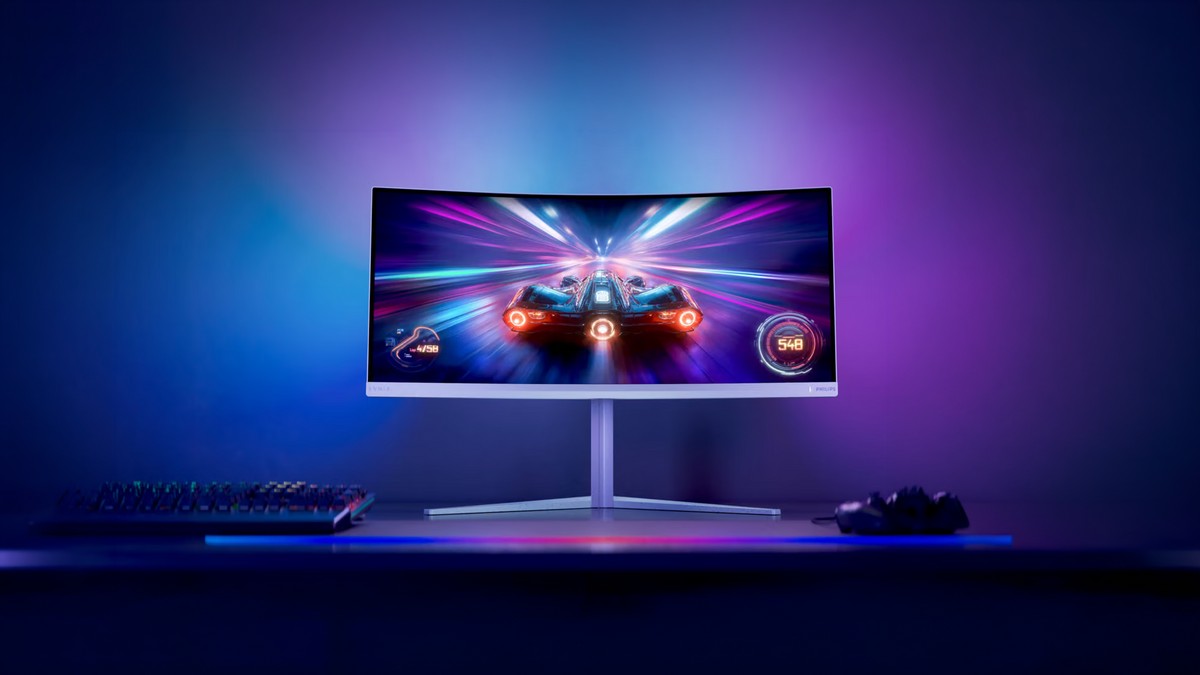 Philips lança monitor gamer ultrawide de 34 polegadas com 200 Hz e foco em custo-benefício