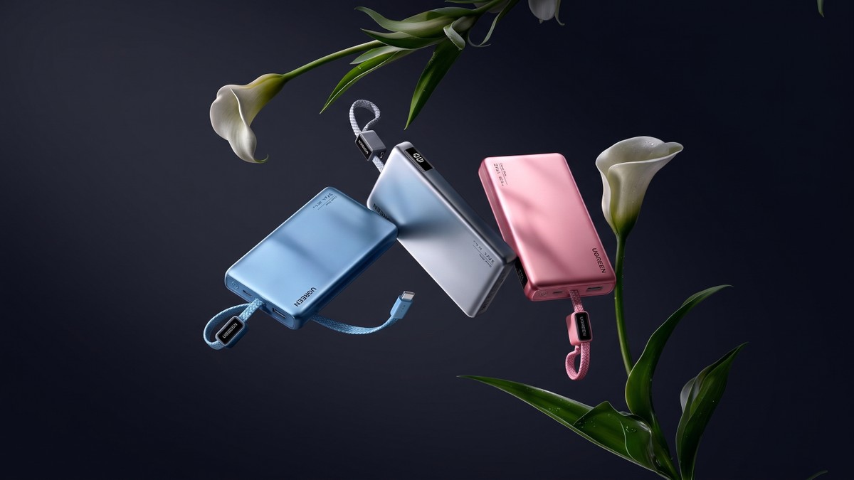 UGREEN P5 é nova power bank compacta com cabo embutido e foco extremo em segurança