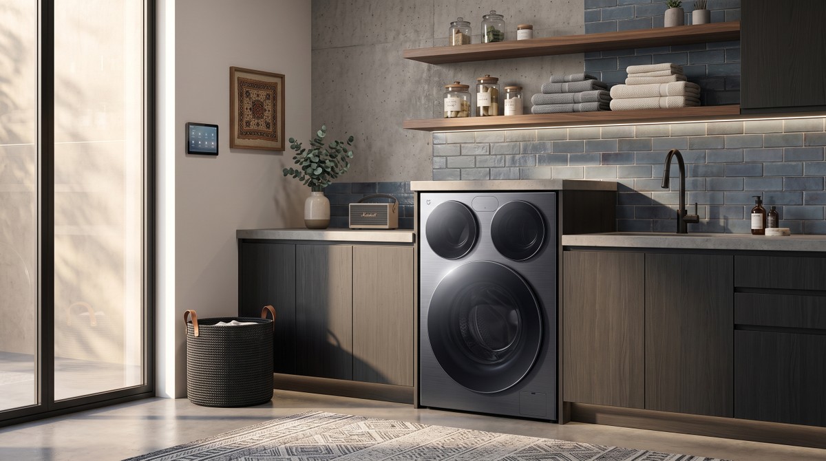 Xiaomi lança lava e seca curiosa com três tambores, IA integrada e 14 kg de capacidade
