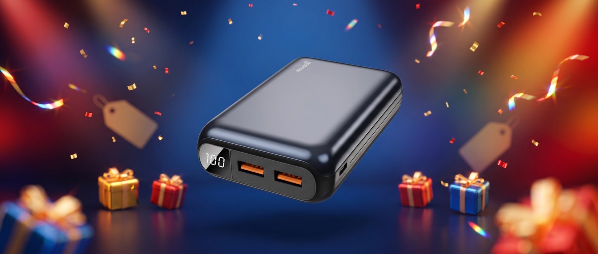 Sem bateria nunca mais! Power Bank de 20.000 mAh da Geonav entra em promoção hoje
