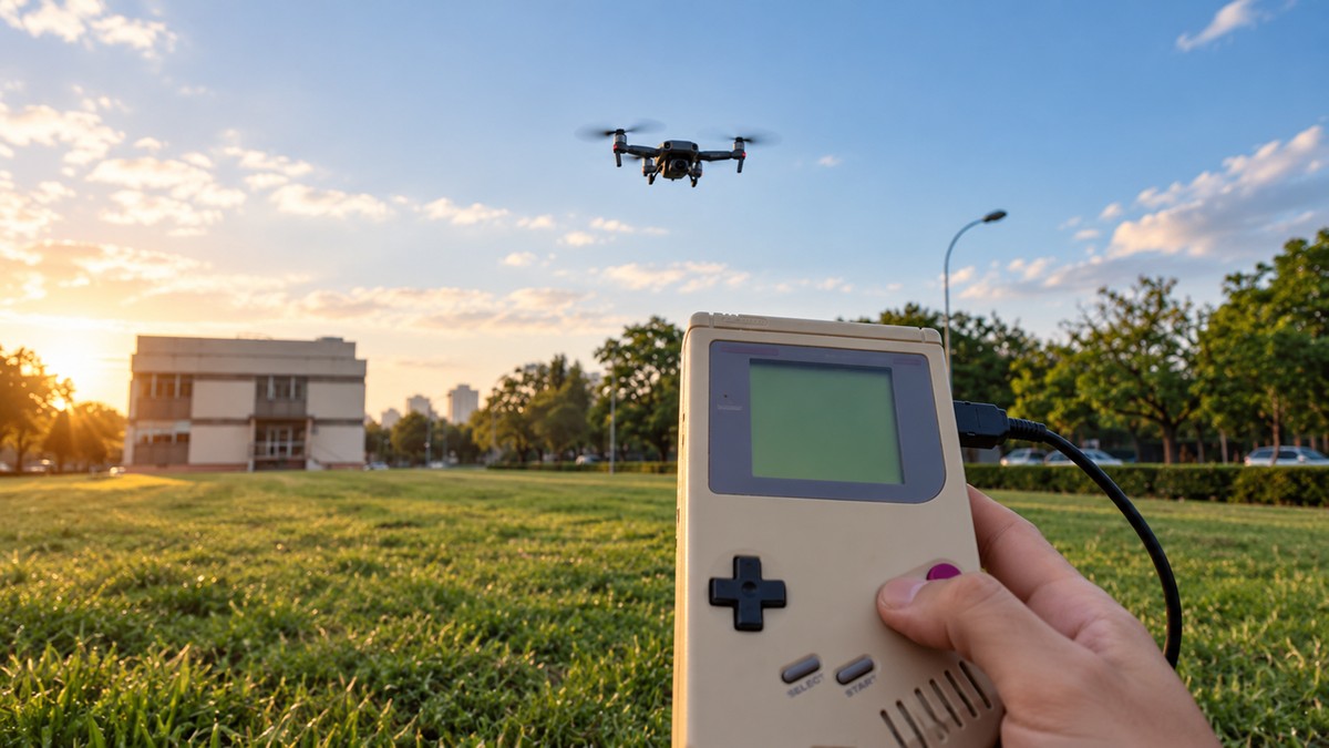 Fã consegue pilotar um drone usando um Game Boy de forma genial