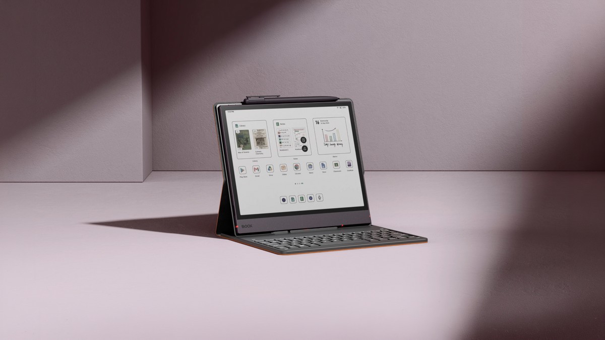 BOOX Note Air6 C: novo rival do Kindle Scribe chega com Android 16 e tela E Ink colorida mais veloz