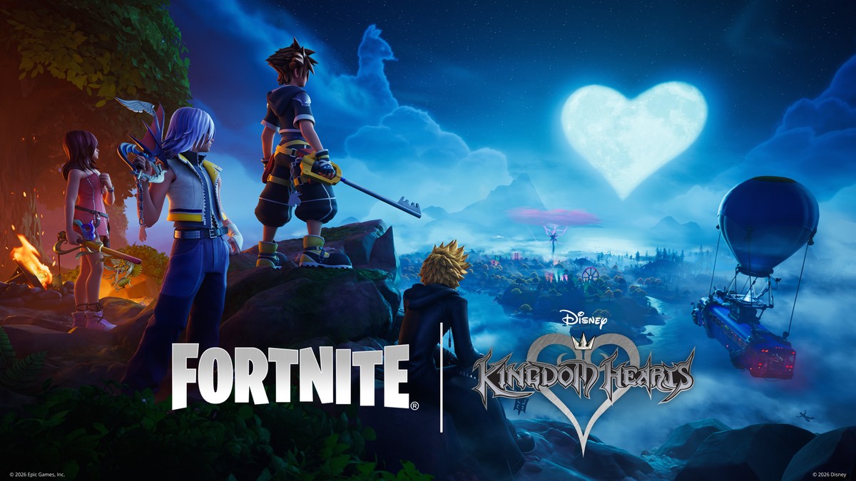 Kingdom Hearts chega ao Fortnite com skins, emotes, músicas e muito mais