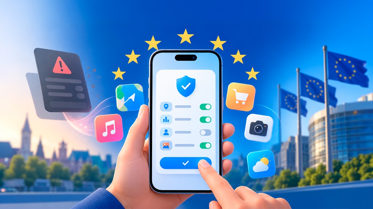 Apple cede à pressão da UE e muda aviso de rastreamento de dados no iPhone
