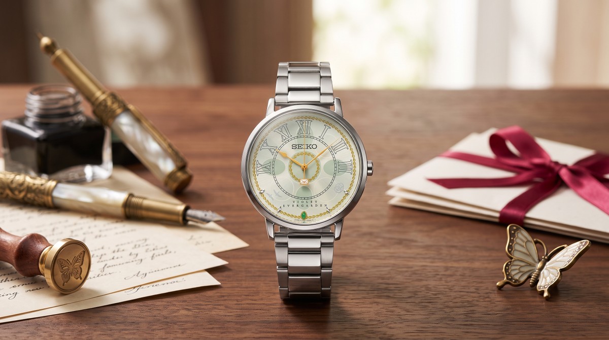 Seiko lança novo relógio colecionável de luxo inspirado em anime Violet Evergarden