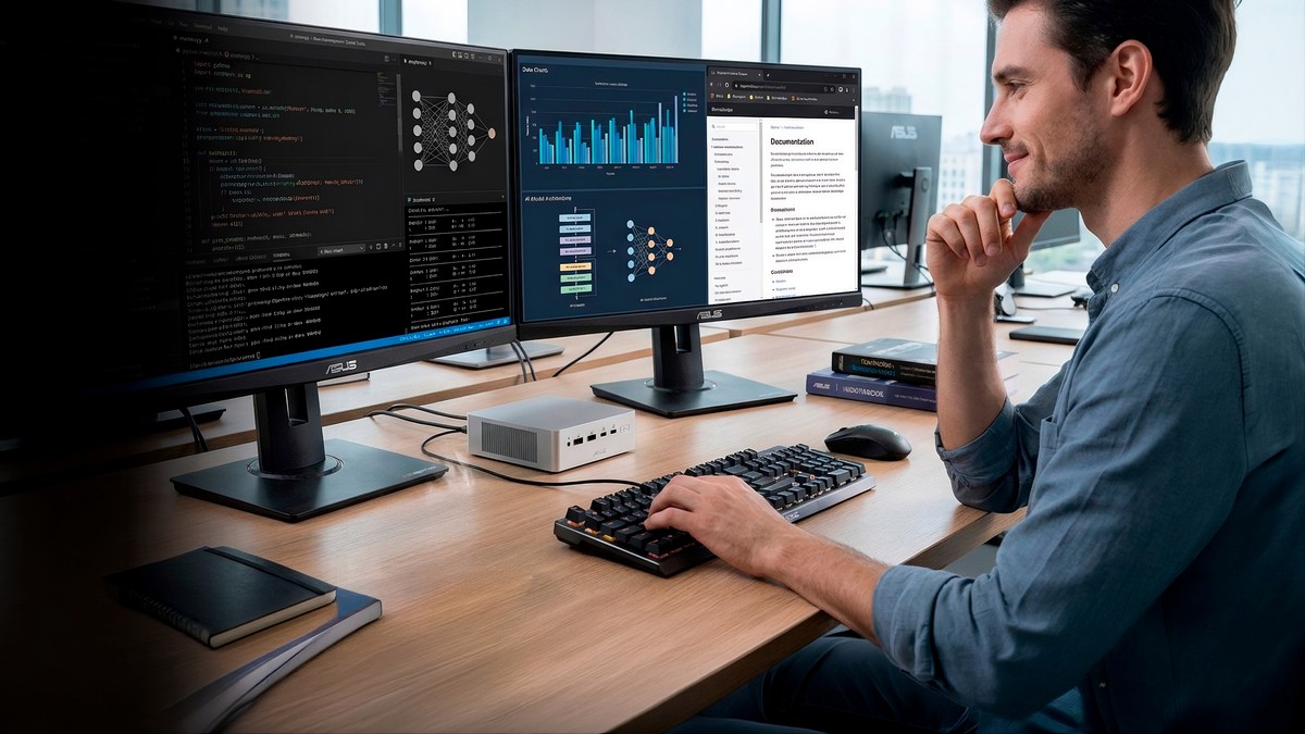 ASUS Ascent QN10 chega às lojas como 1º mini PC com Snapdragon X2 Elite e mira no Mac Mini