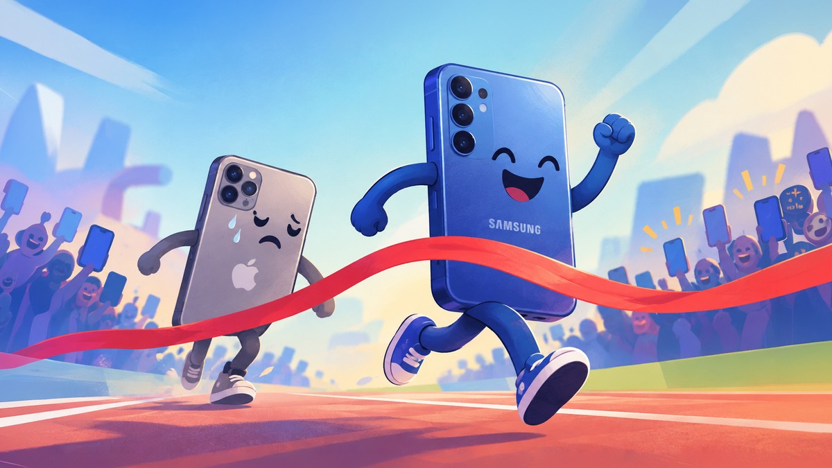 Mesmo com celulares mais caros, Samsung supera Apple e lidera mercado em 2026