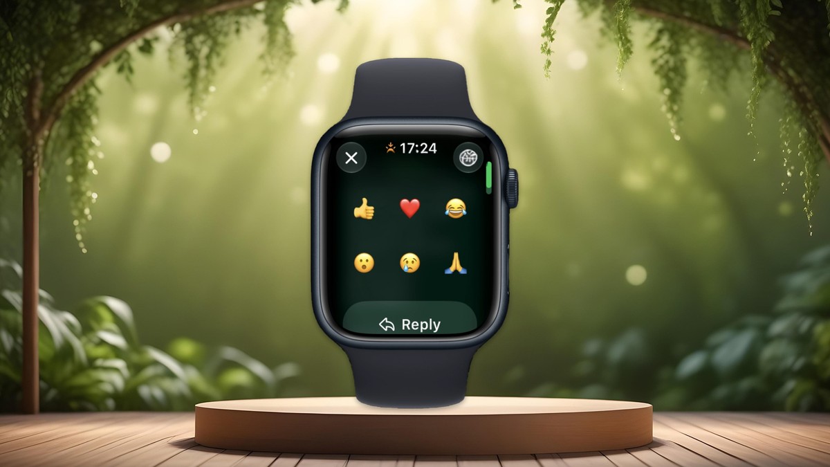 WhatsApp agora tem teclado completo de emojis para reações no Apple Watch