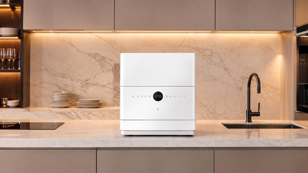 Xiaomi lança lava-louças compacta que detecta sujeira com IA e limpa panelas