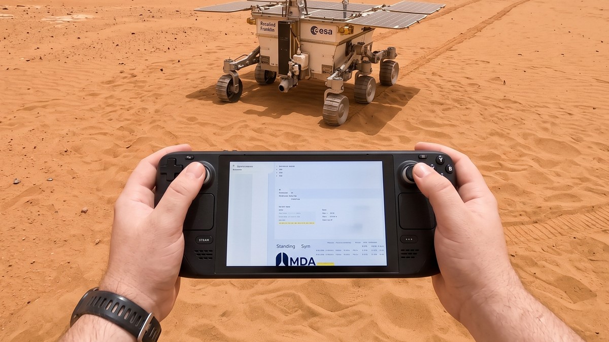 Steam Deck em Marte? Airbus usa portátil da Valve para controlar rover ExoMars