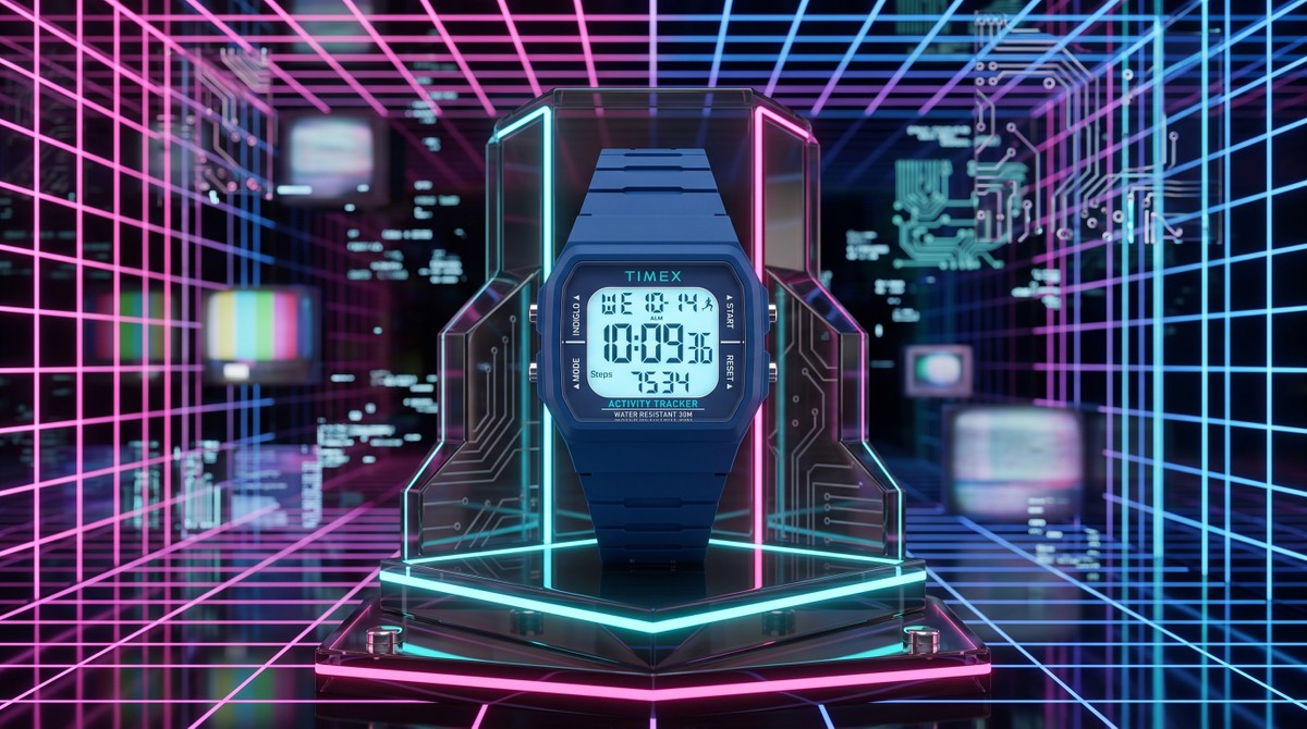 Estilo dos anos 80: Timex lança relógio digital inspirado na Casio com contador de passos