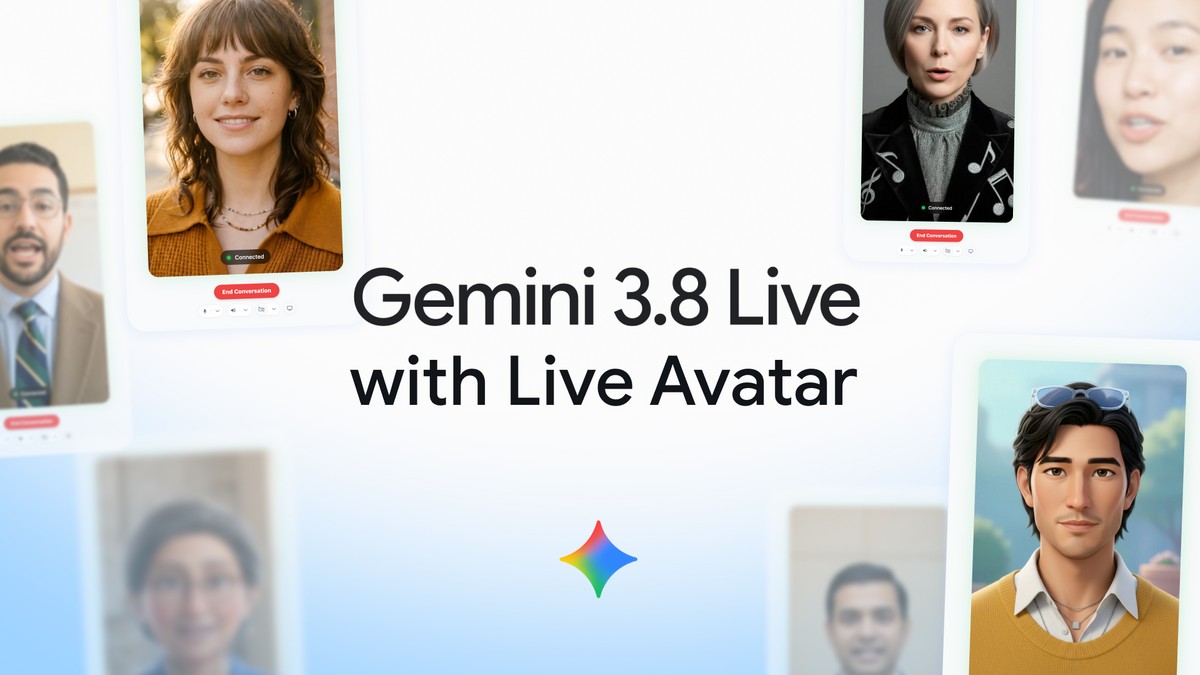 Gemini 3.8 Live: IA do Google ganha rosto e fala em tempo real