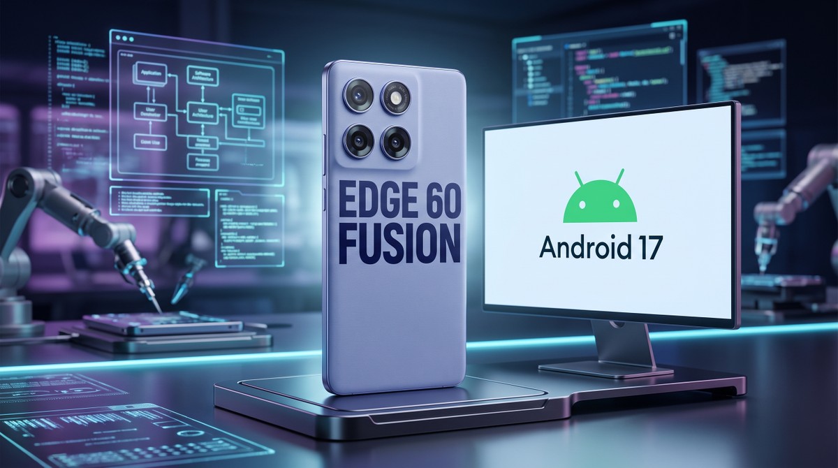 Motorola Edge 60 Fusion recebe Android 17 estável com design reformulado e mais fluidez