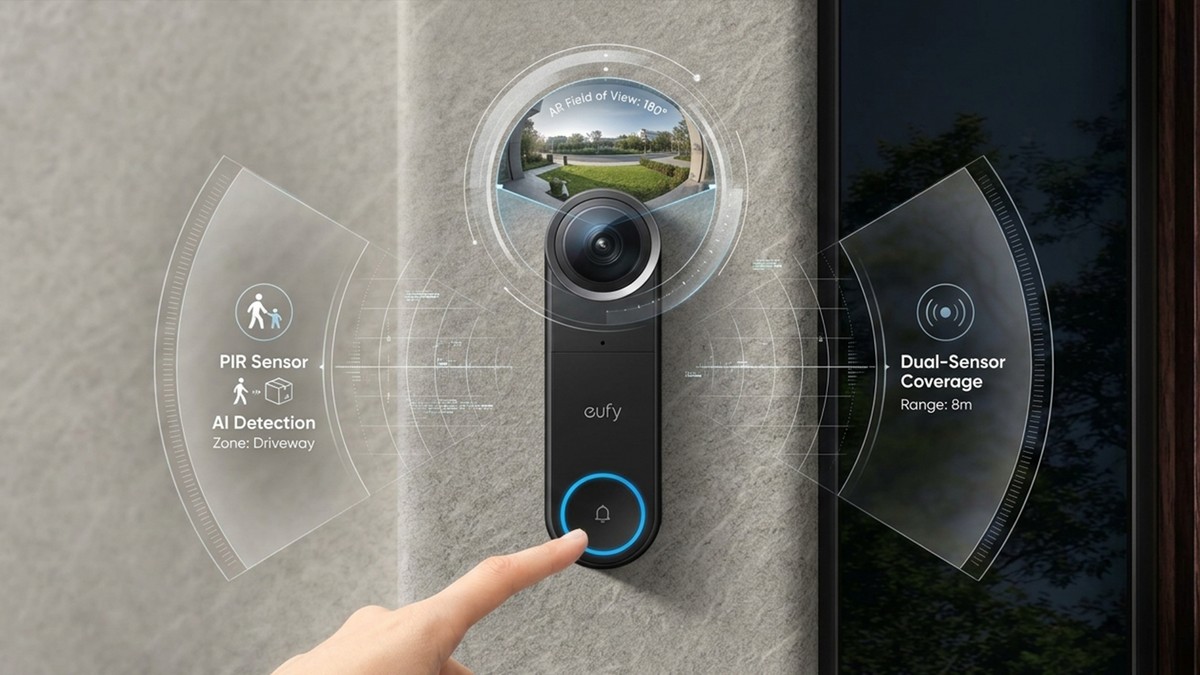Anker lança campainha Eufy S4 com realidade aumentada e visão de 180º